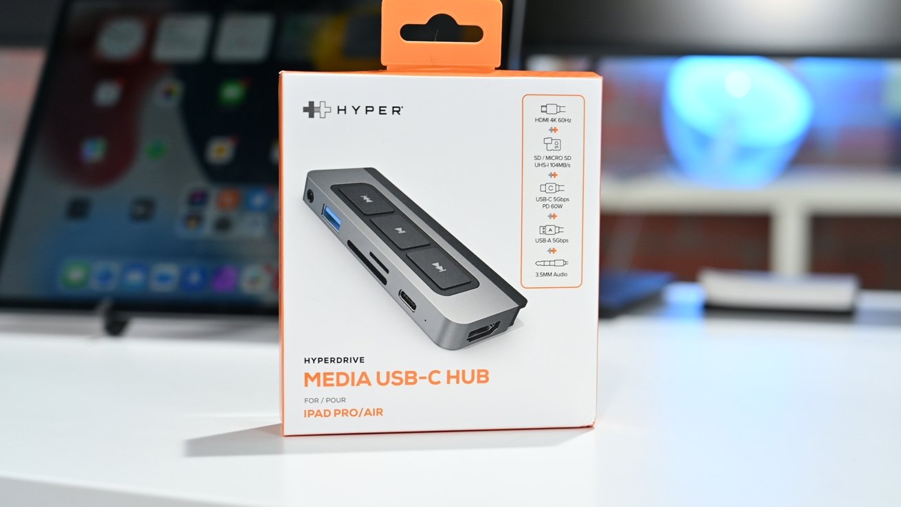 HyperDrive 6-in-1 USB-C Hub for iPad Pro & iPad Air –