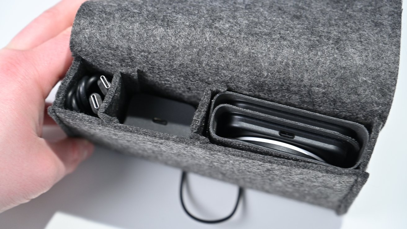 Compartments in the carrying case