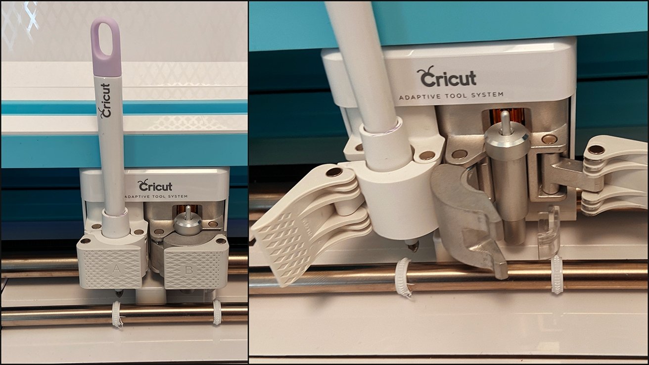 Cricuts Adaptive Tool System, aka, the tool clamps