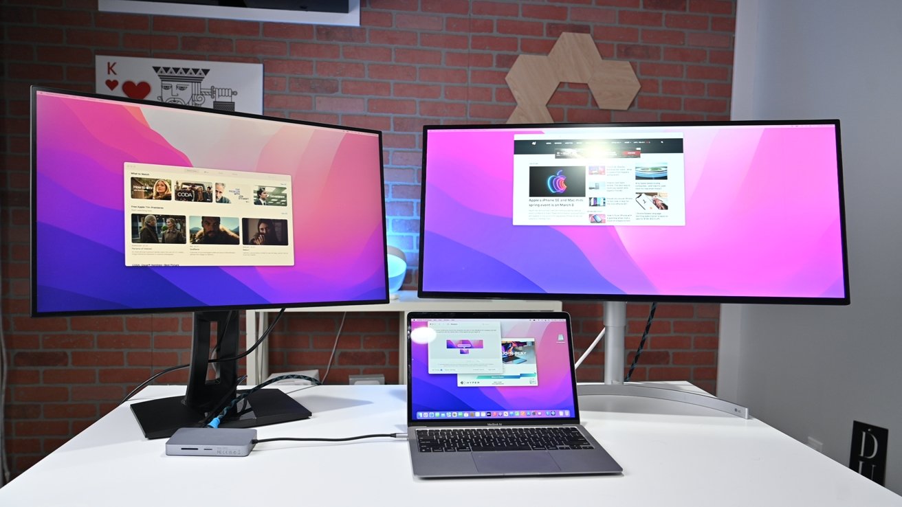 Using two extended monitors with the M1 MacBook Air