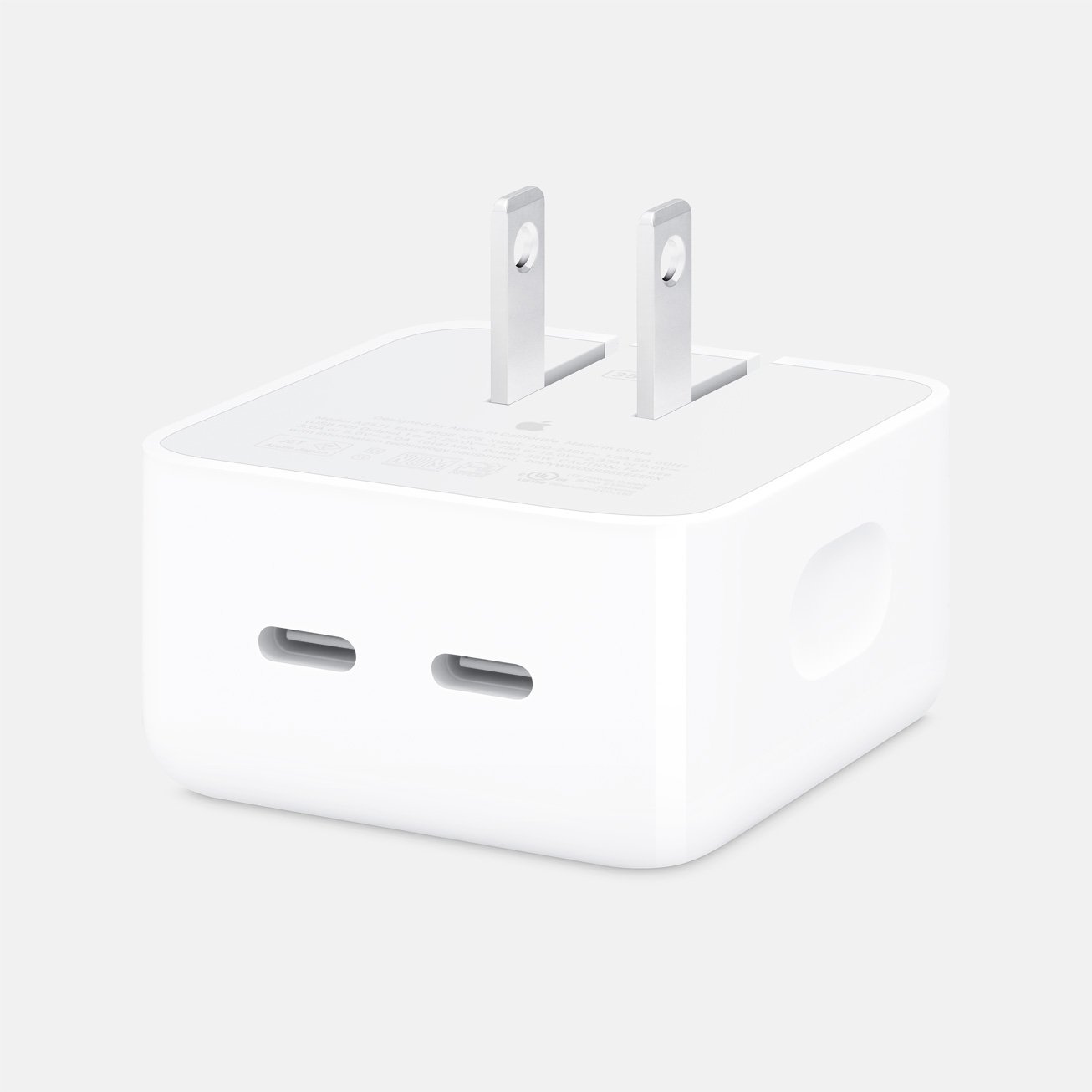 There's a new 35W charger with dual USB-C ports, in case you need to charge two devices at once.