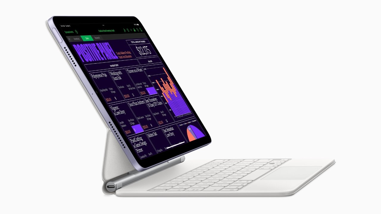 There's support for the Magic Keyboard and Smart Keyboard Folio using the Smart Connector.