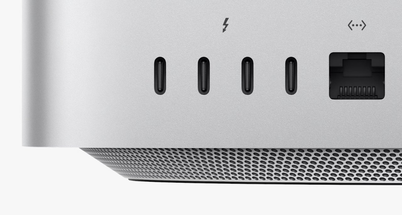 Mac Studio offers far more connectivity options than the Mac mini