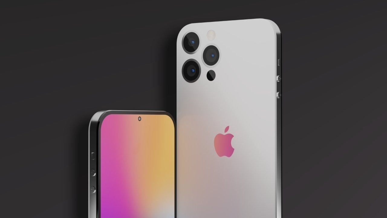 A render of the rear of an 'iPhone 14 Pro'