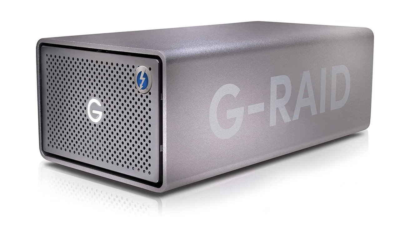 The G-Technology G-Raid 2 combines multiple drives with Thunderbolt connectivity. 