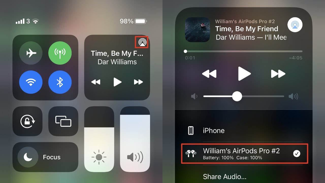 You have to be connected to your AirPods or Listen Live can't be switched on