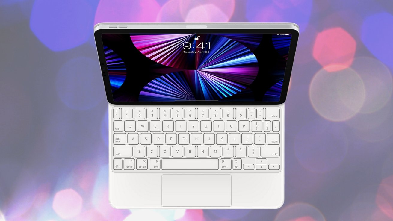Apple Magic Keyboard in White for iPad Air 5th Gen