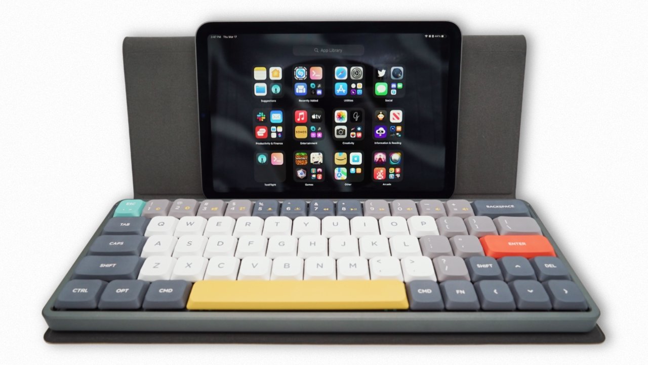 The NuFolio Case becomes a small tablet stand