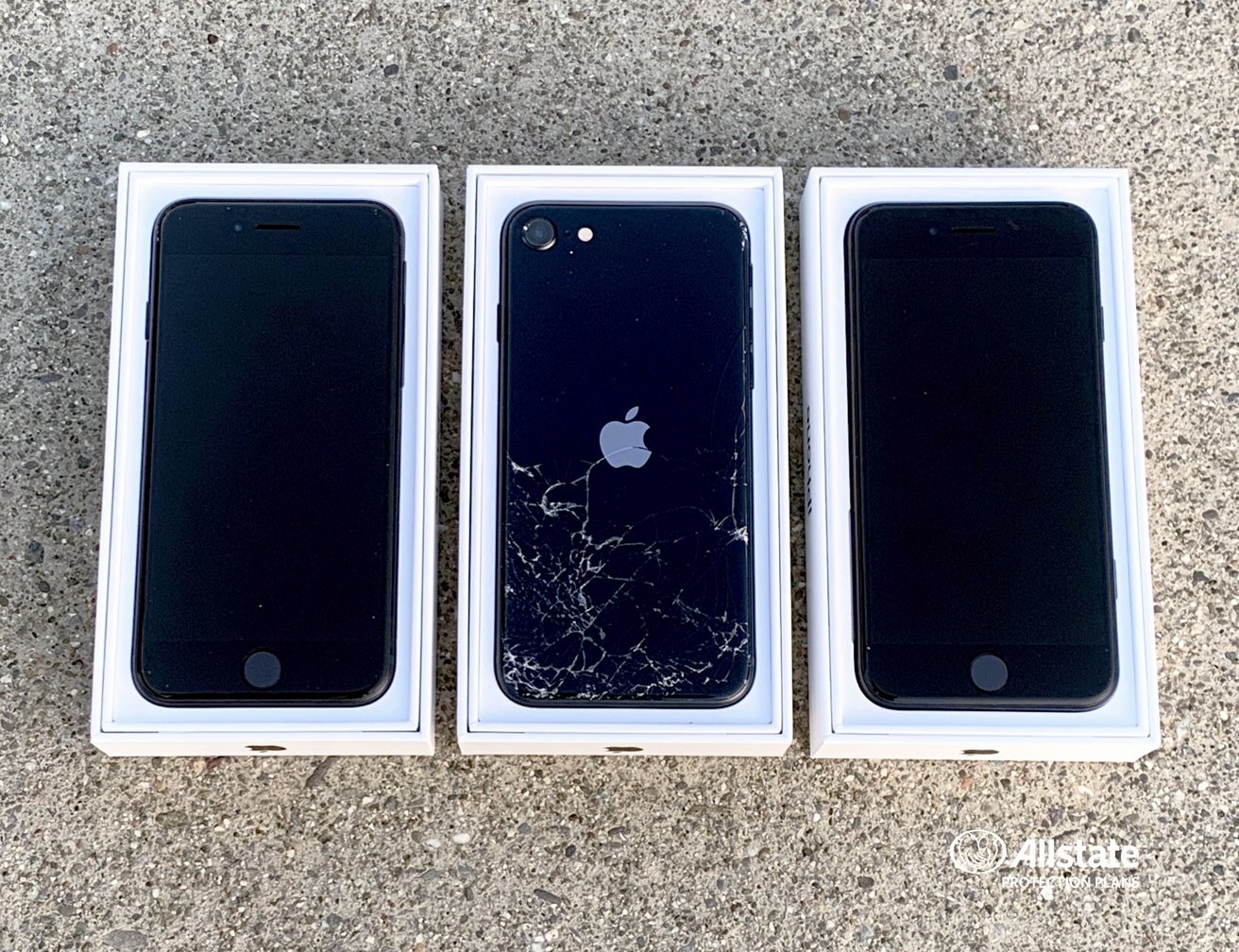 Three iPhone SE units tested by Allstate