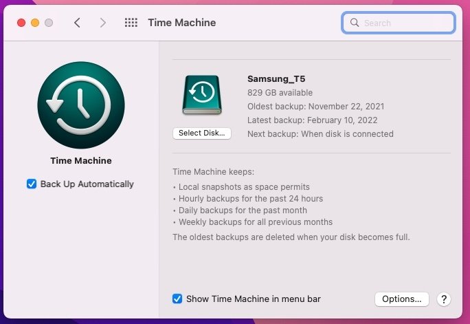 Time Machine is as much a security tool as a backup tool.