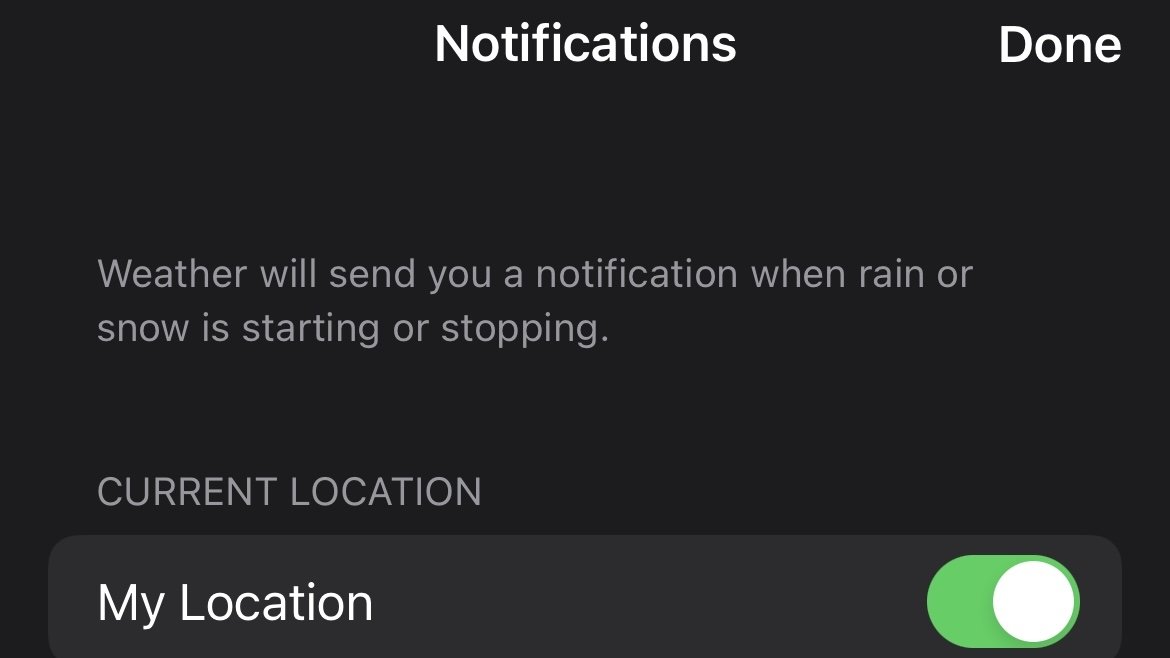 How to Get Rain Notifications In The Weather App In iOS 15
