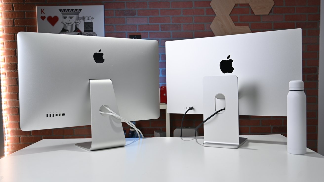 Apple's 2011 Thunderbolt Display compared to the Studio Display