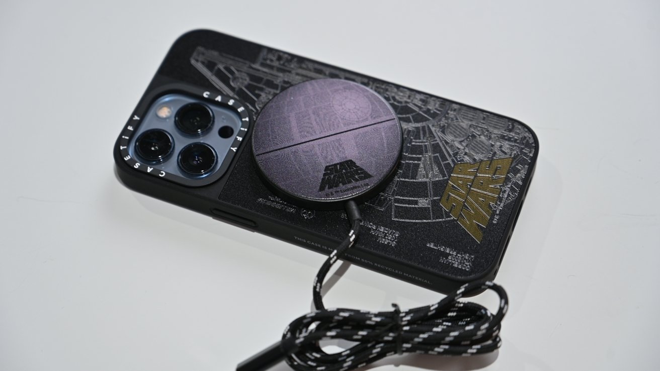 Casetify magnetic charger with the Death Star