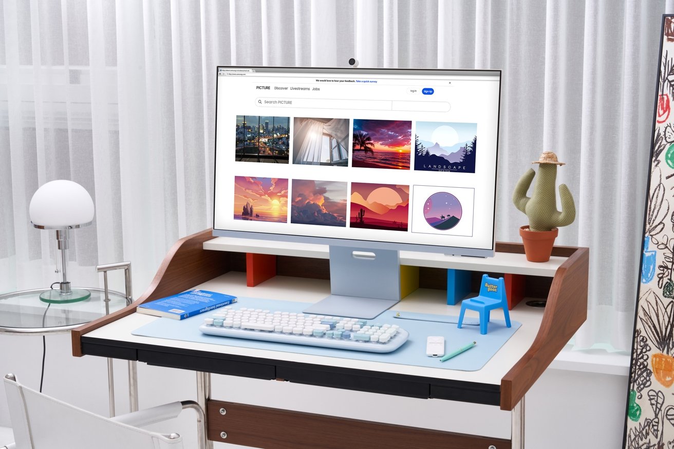 Samsung seemingly took a lot of inspiration from the 24-inch iMac. 
