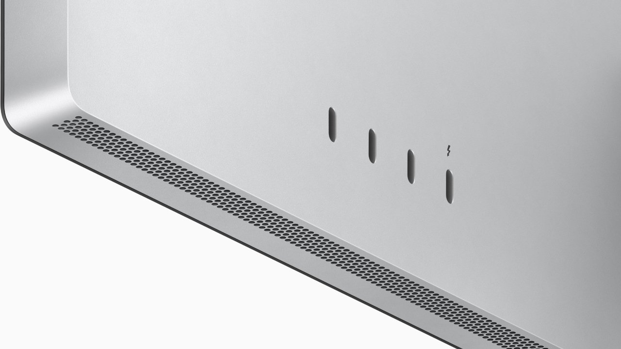 The Studio Display has just four ports, but Samsung's Smart Monitor M8 has only three. 
