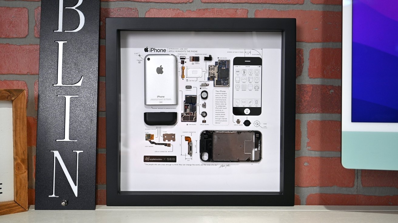 The original iPhone framed