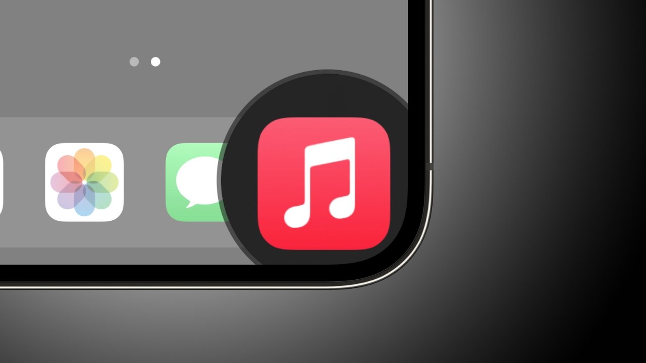 The Apple Music app will always install in the dock thanks to an iOS programming quirk