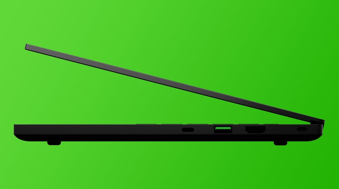 Razer offers a variety of ports on the sides of the Blade 14. 