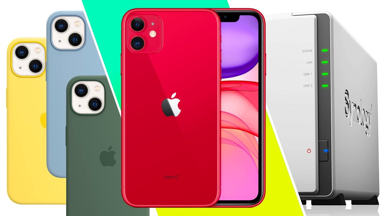 Monday's deals included discounted legacy iPhone models, as well as iPhone 13 silicone cases and a Synology DiskStation. 