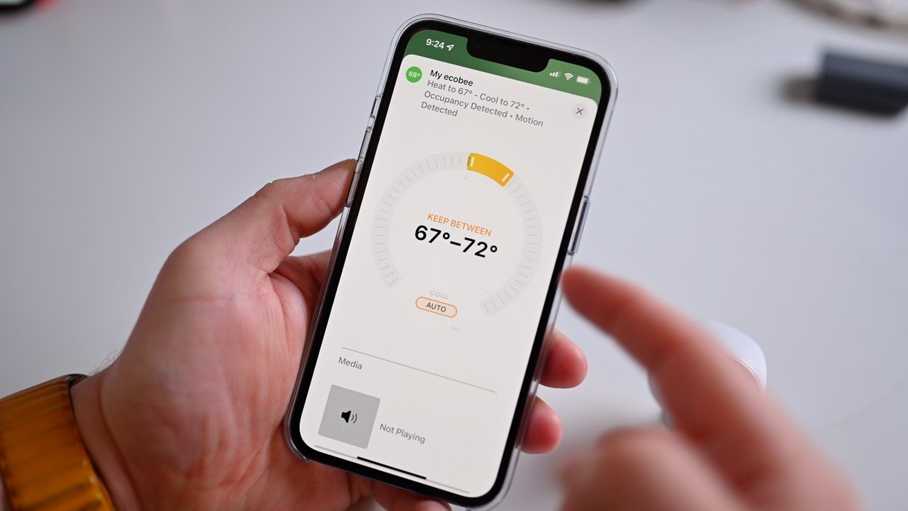Ecobee Smart Thermostat Premium in the Home app
