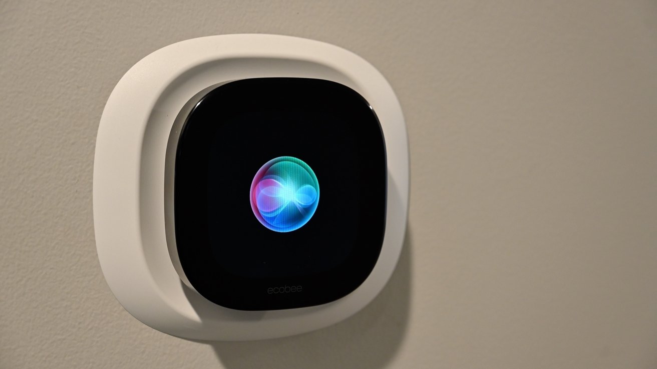 Siri animation on Ecobee Smart Thermostat Premium