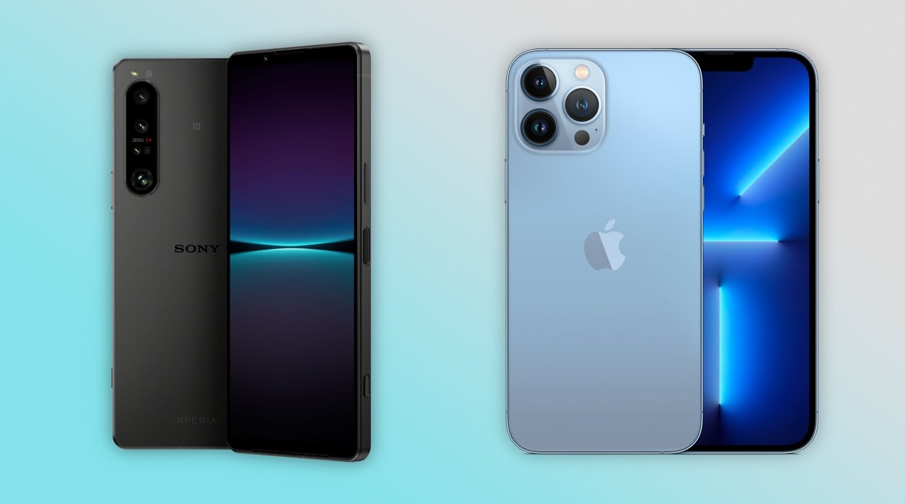 Sony Xperia 1 IV (left), Apple iPhone 13 Pro Max (right)