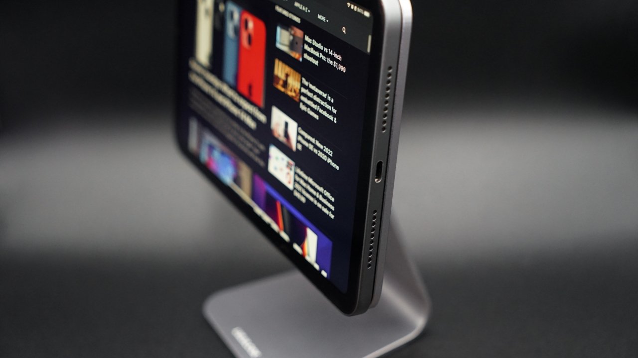 Magnetically attach your iPad to a stand to get a better angle for gaming