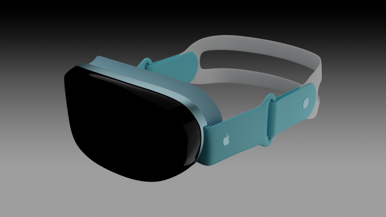 Apple MR headset render