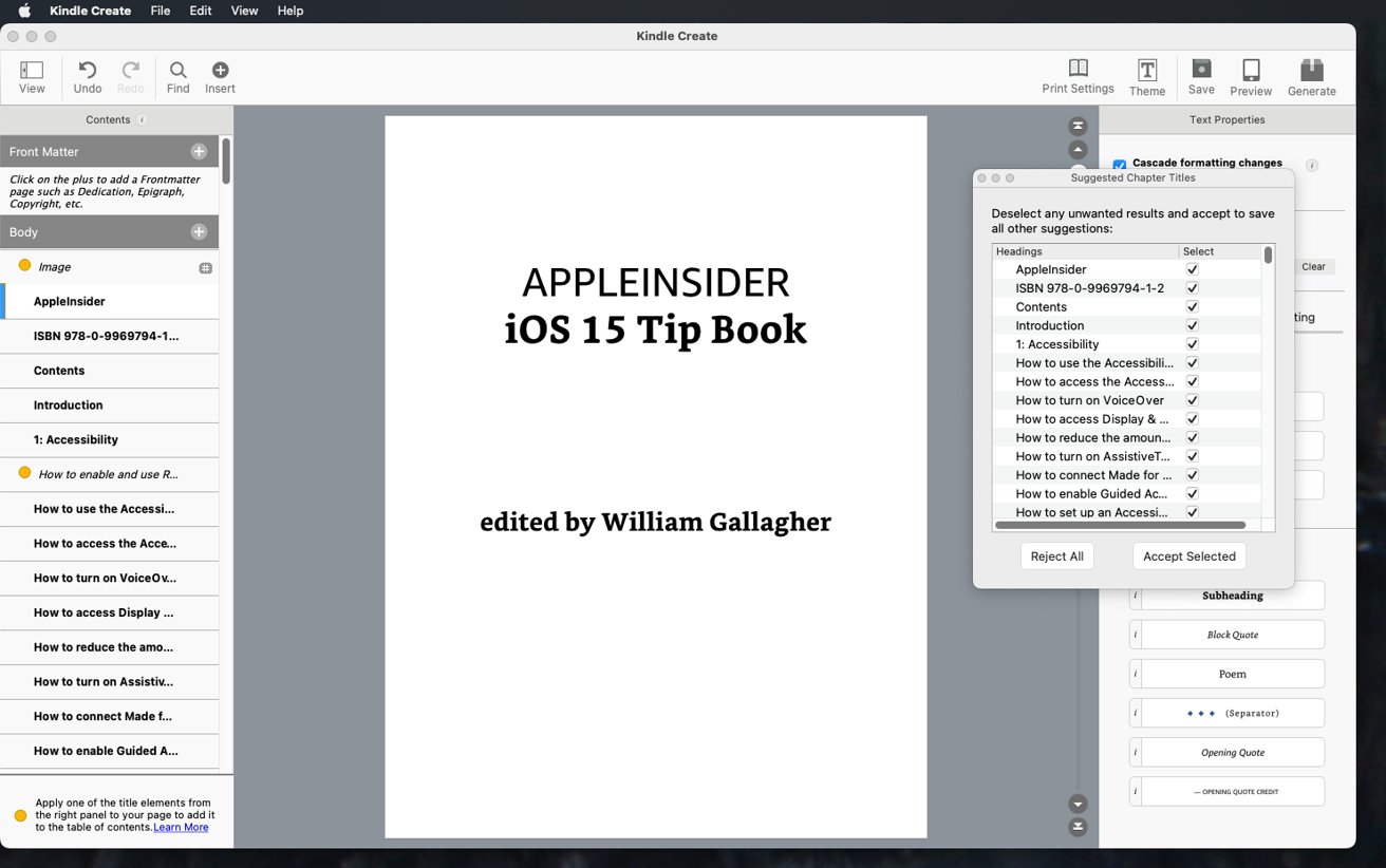 Kindle Create for Mac is free and it can make publishing simpler, but it's not the best Mac app you've ever seen.