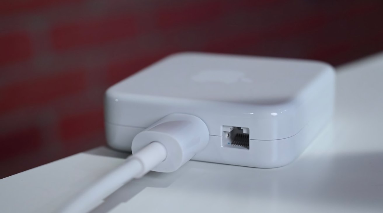 The power brick of the 24-inch iMac can include an Ethernet connection.