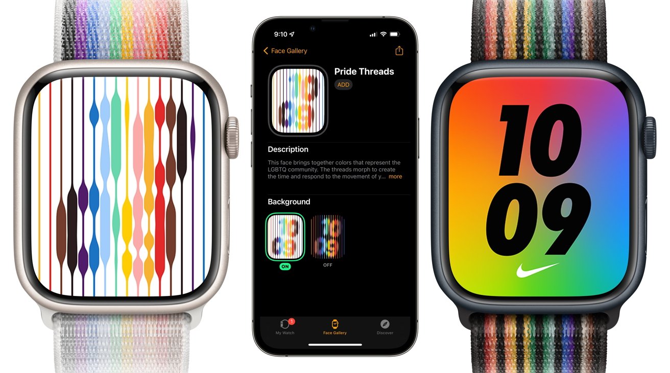 There are two new faces celebrating Pride for you to use on the Apple Watch