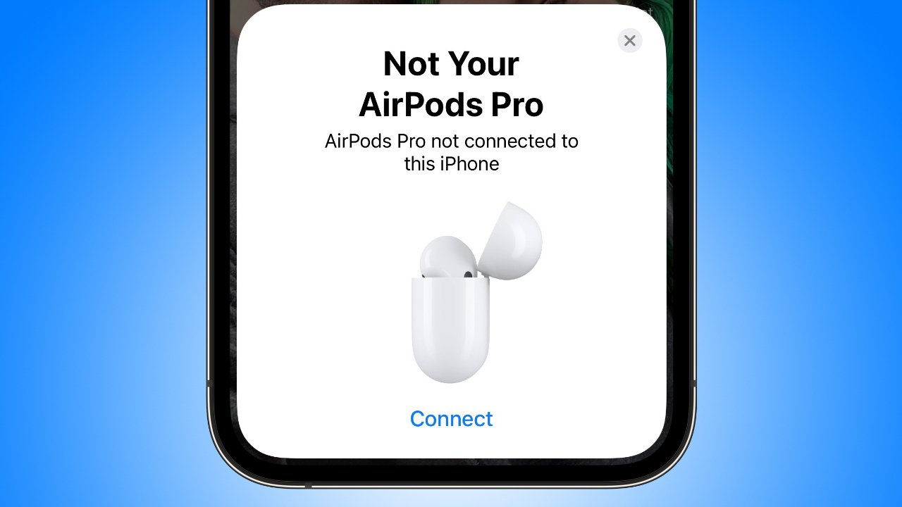 Az AirPods értesíti valakit, ha már csatolják az iCloud -fiókot