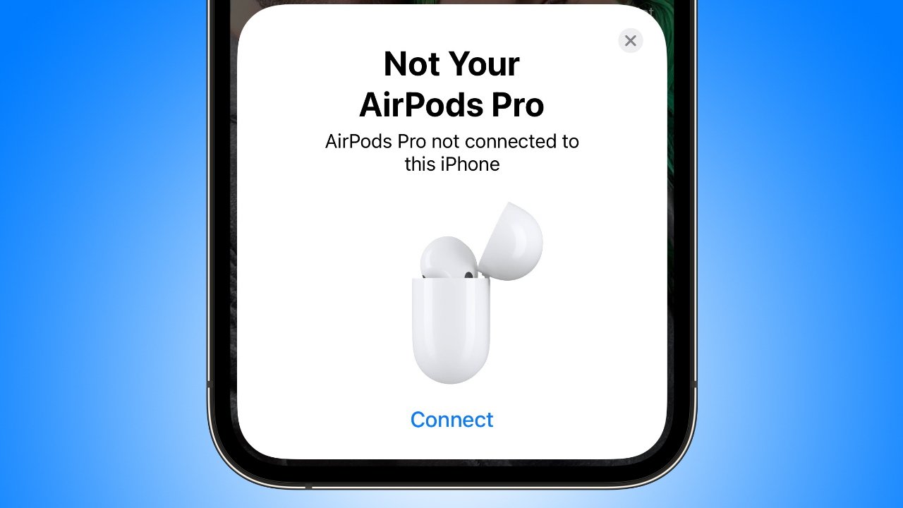 AirPods sẽ thông báo cho ai đó nếu họ đã gắn vào tài khoản iCloud