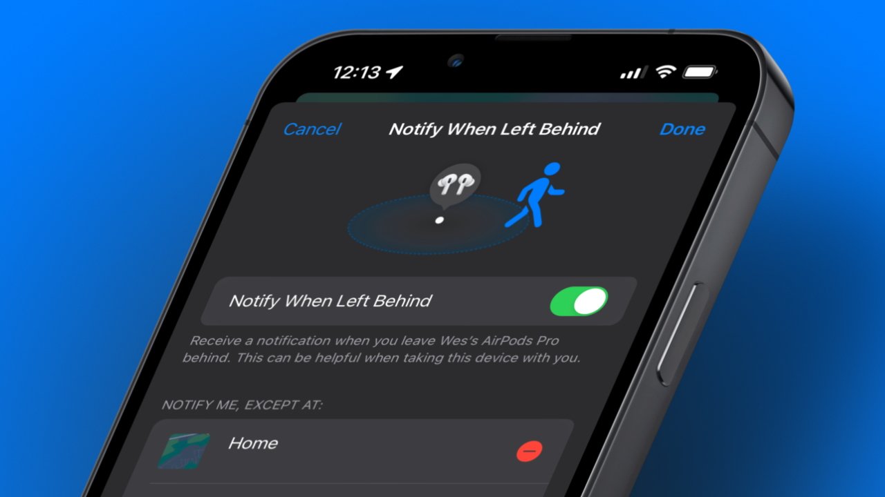 Get notified if you've left your AirPods behind