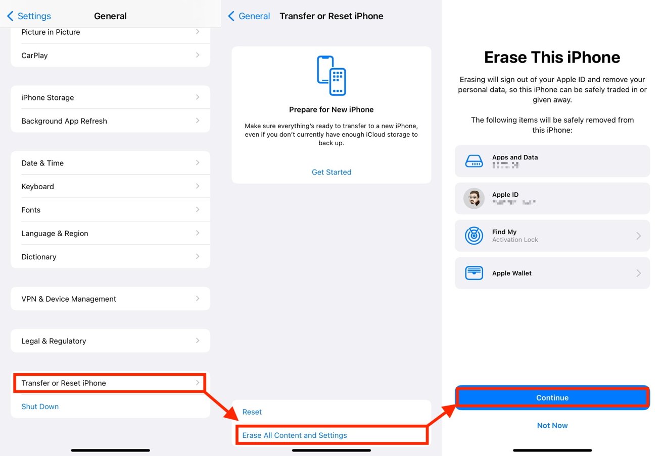 Резервное копирование и сброс iPhone — последний доступный вариант. 