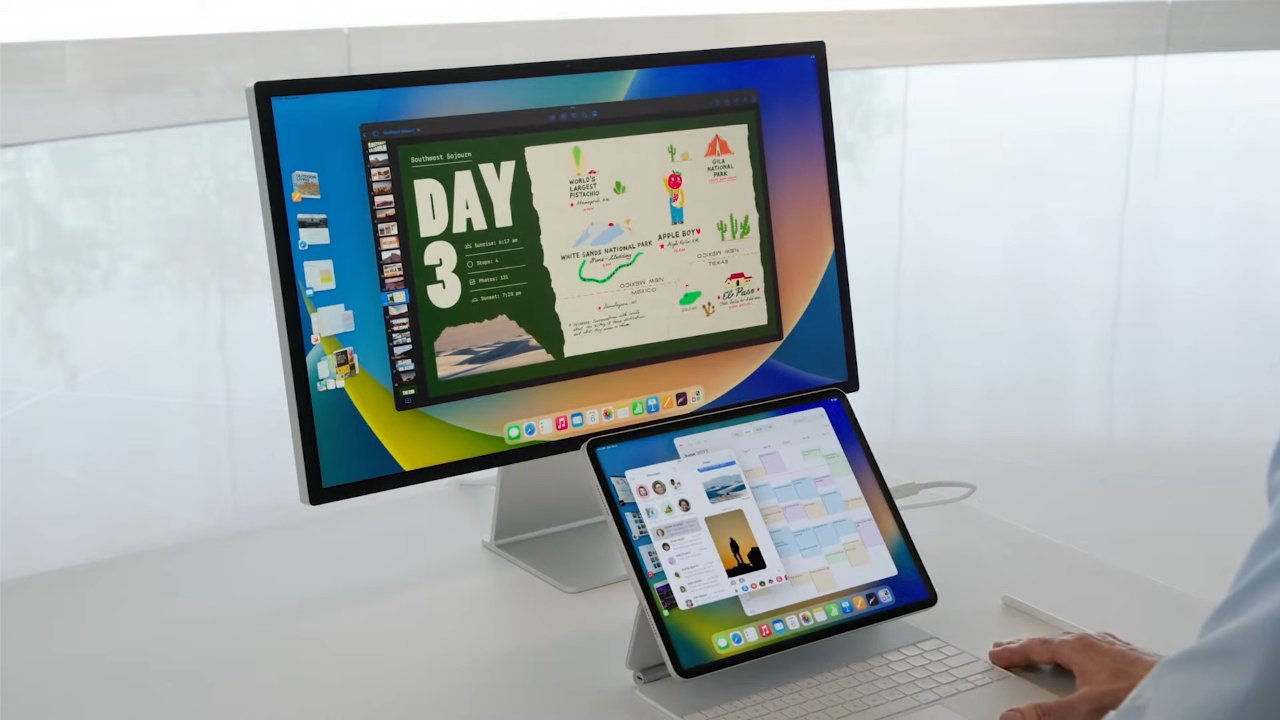 Apple's iPadOS 16 brings full external display support, overlapping windows to M1 iPads | AppleInsider