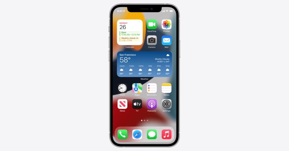 Home Screen Widgets introduced in iOS 14