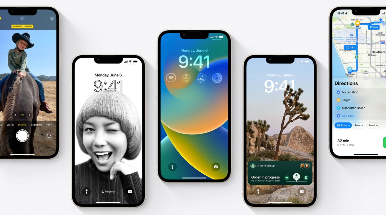 Apple introduces iOS 16 with a revamped widget-covered lock screen, Wallet  and Map changes, and more | AppleInsider