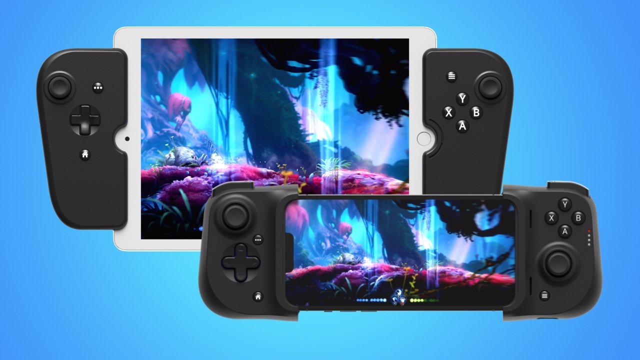 The Gamevice controller wraps around your device