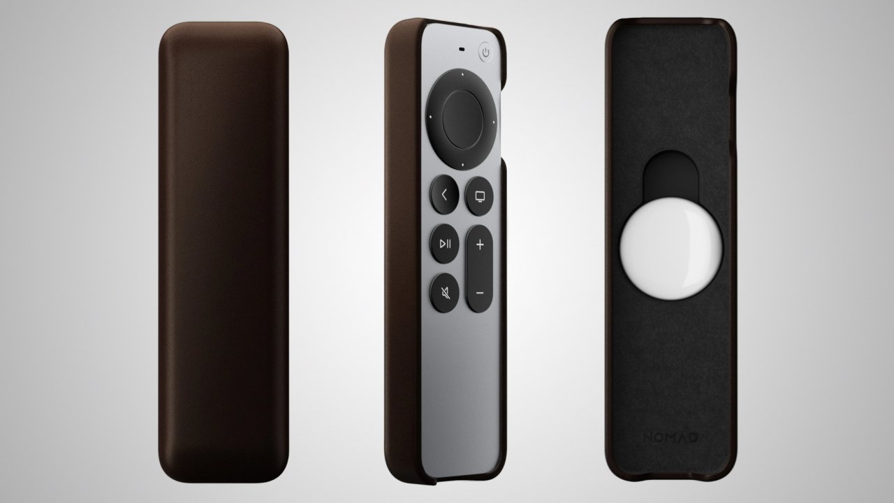 Add an AirTag to your Siri Remote with Nomad's Leather Cover