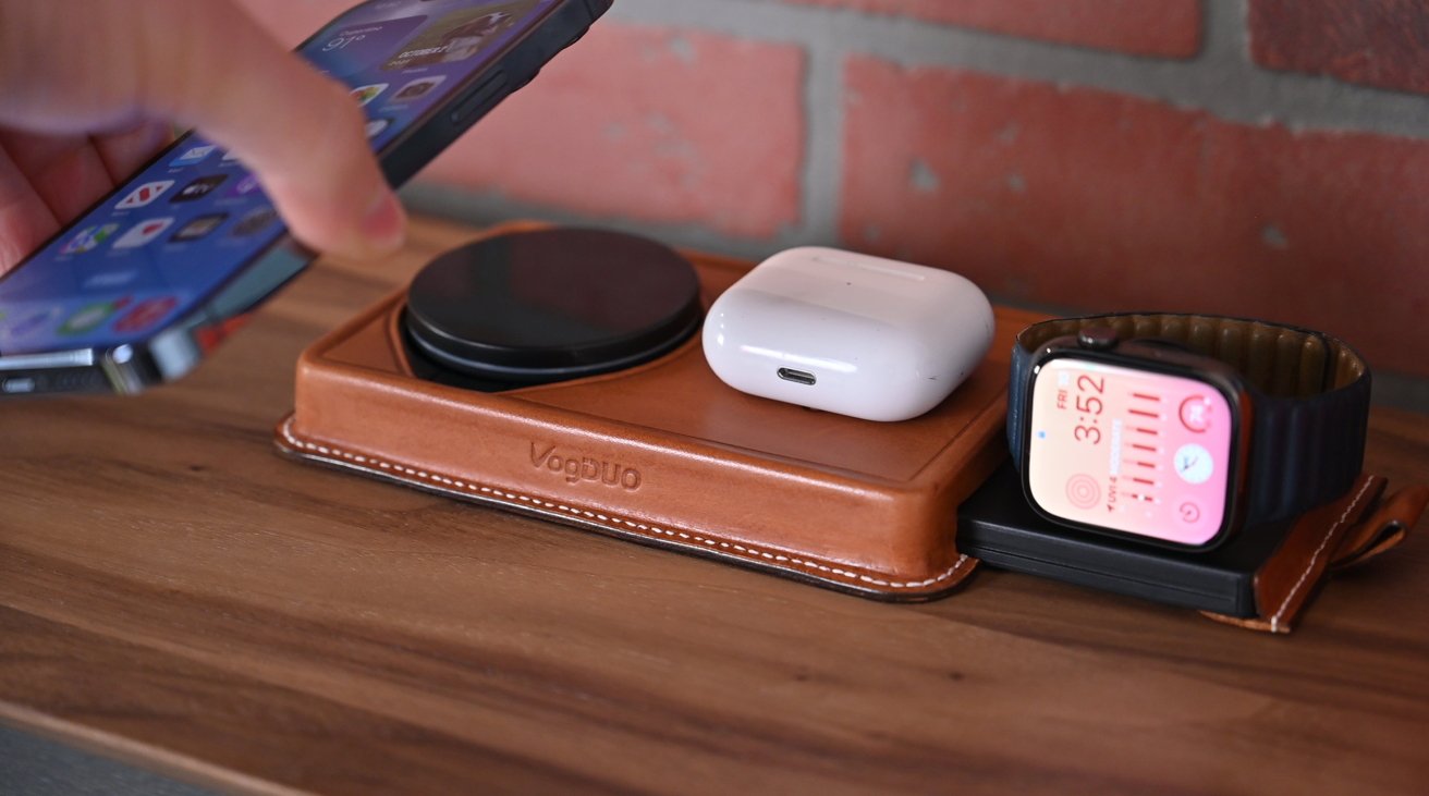 The VogDUO 3-in-1 Wireless Charger is a one-stop shop for recharging your most-used Apple devices. 
