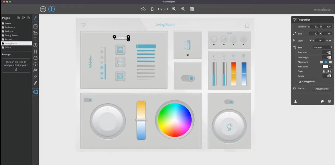 Viz Designer ist eine Mac-App, mit der Sie komplizierte HomeKit-Dashboards entwerfen können, die Sie dann auf Ihrem iPad anzeigen können