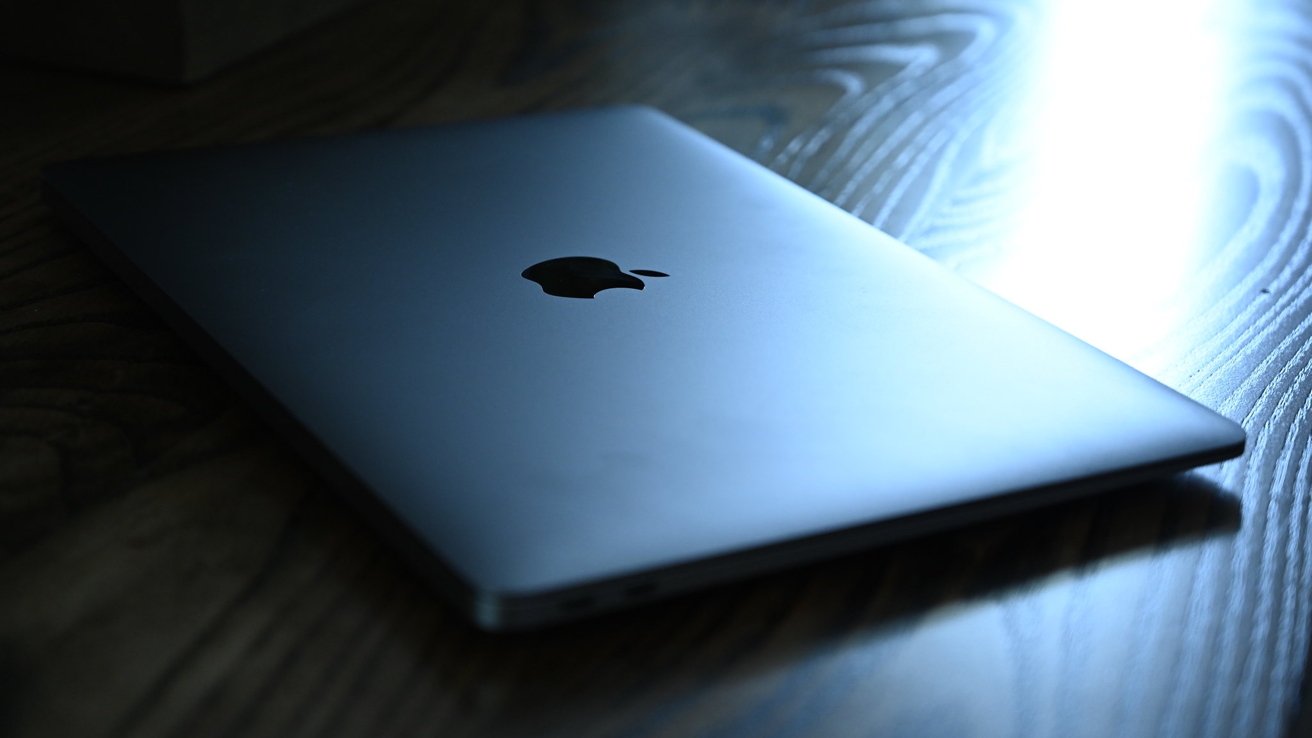 Picture of a MacBook Air on a table