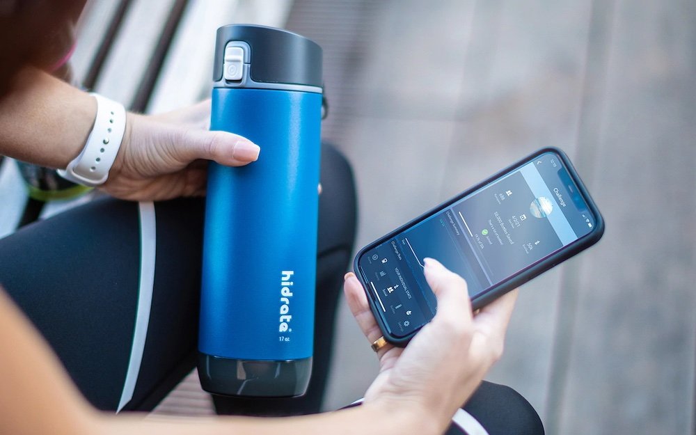 Smart water bottles can help you keep tabs on your water intake via smartphone app.