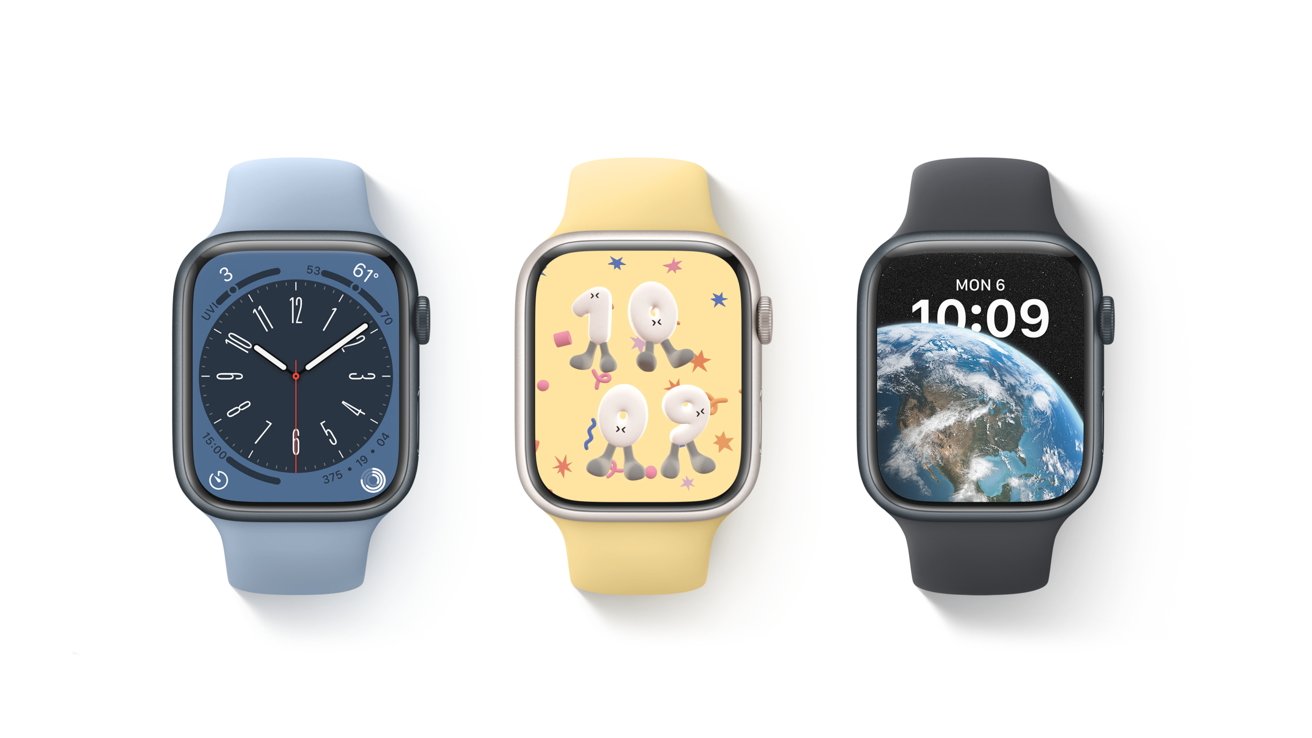 Some of the new faces in watchOS 9