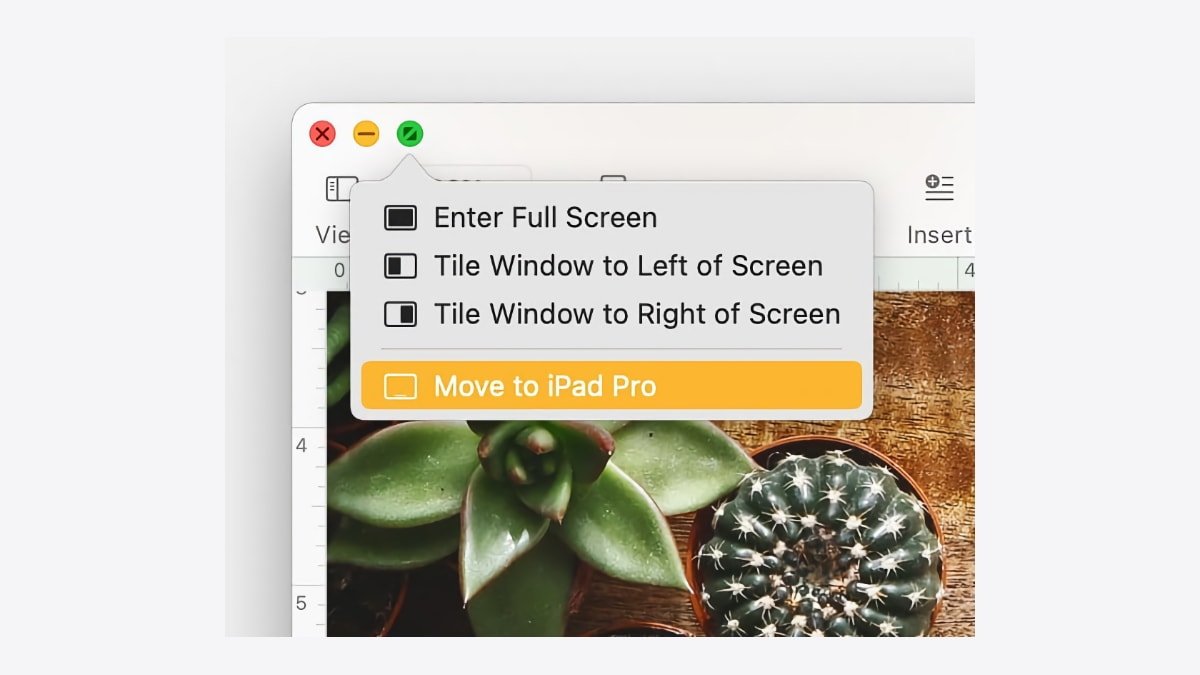 Move a Mac window to the iPad