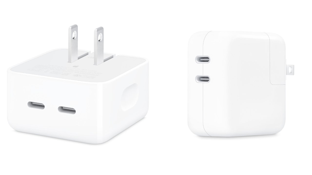 Apple's two 35W dual USB-C power adapters