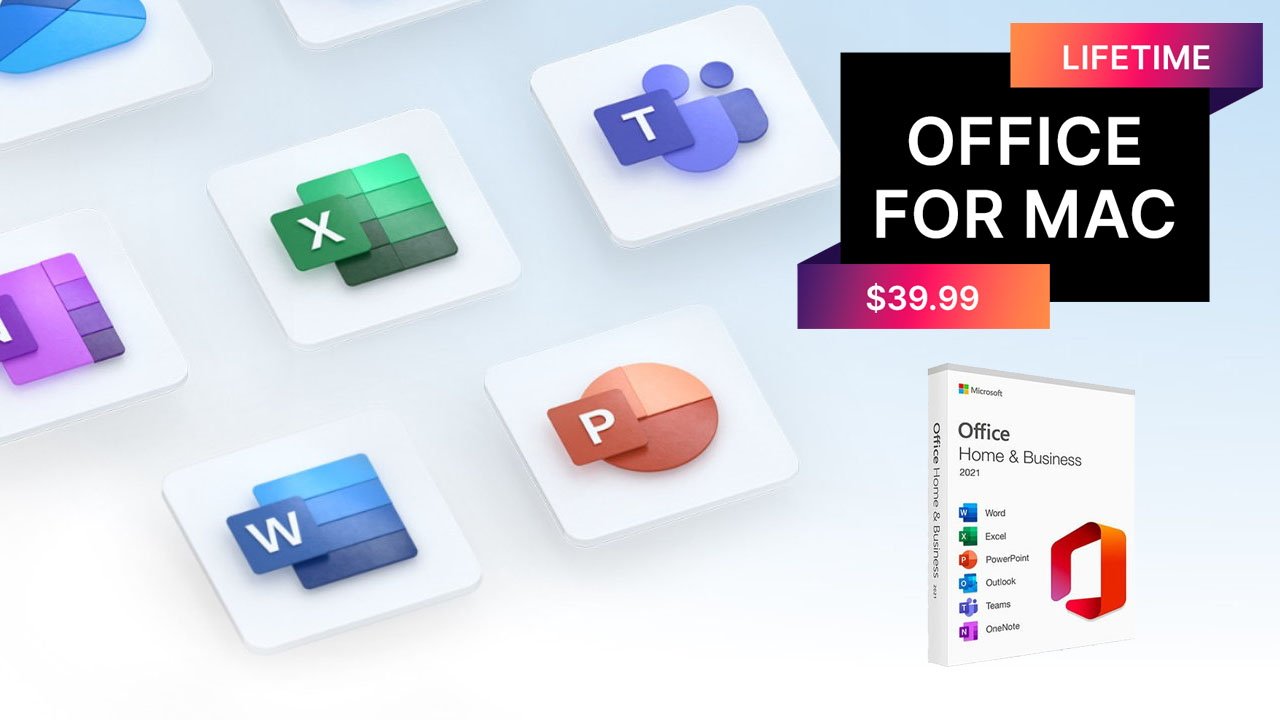 Microsoft Office for Mac Home & Business lifetime license now 88% off