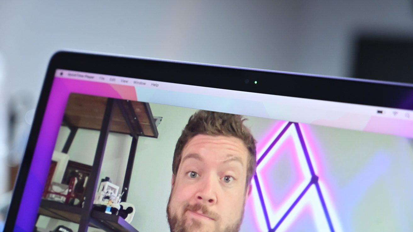 The MacBook Pro's webcam is unchanged
