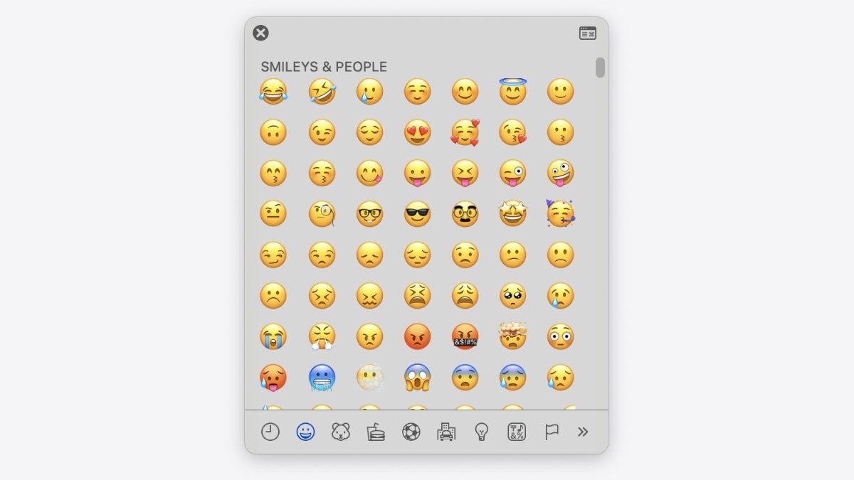 Emojis on Mac